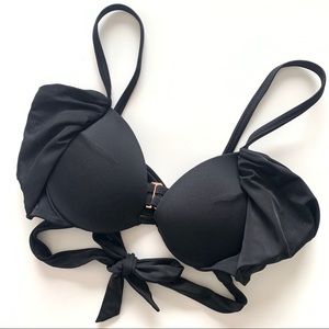 Shade & Shore Black Wrap Around Bikini Top
